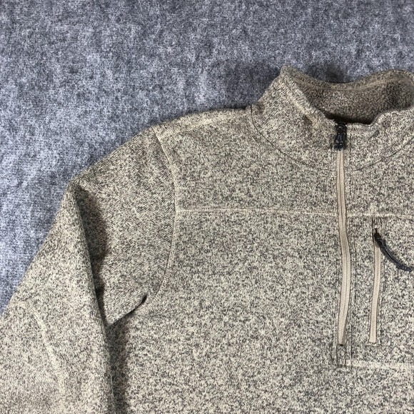 The North Face Gordon Lyons Sweater Mens Large Beige Fleece 1/4 Zip Pullover - Picture 4 of 16